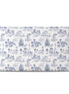 Respaldo de cama recto Toile De Jouy Blue — vista frontal