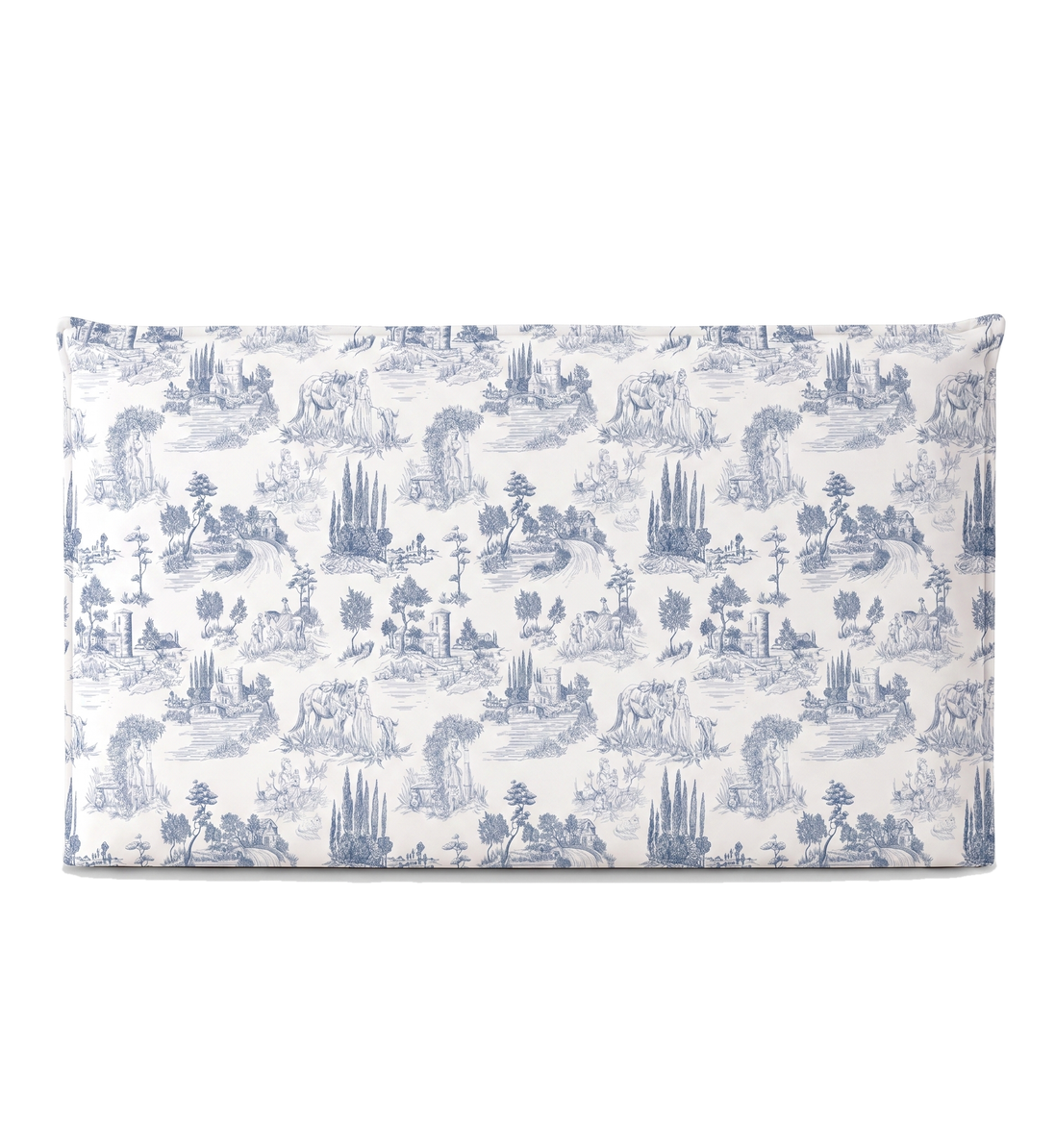 Respaldo de cama recto Toile De Jouy Blue — vista frontal