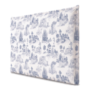 Respaldo de cama recto Toile De Jouy Blue — vista lateral