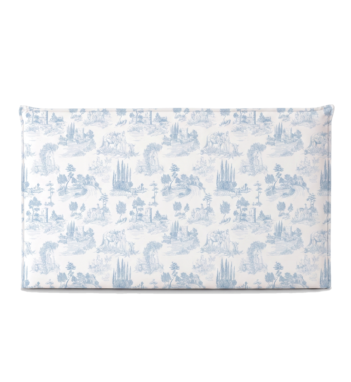 Respaldo de cama recto Toile De Jouy Celeste — vista frontal