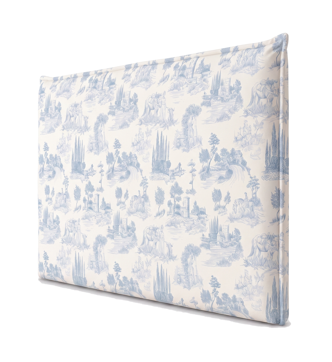 Respaldo de cama recto Toile De Jouy Celeste — vista lateral