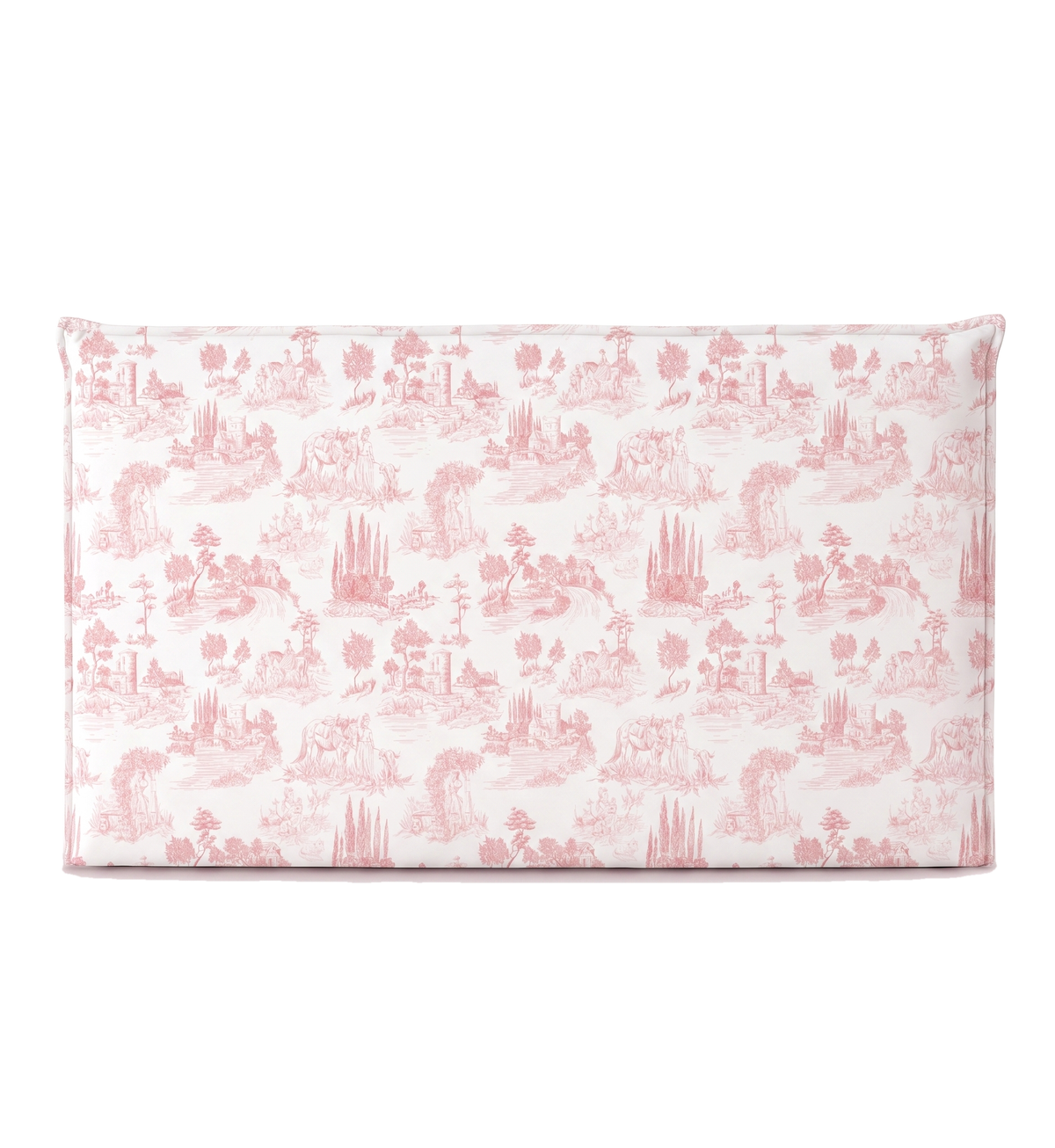 Respaldo de cama recto Toile De Jouy Rojo — vista frontal