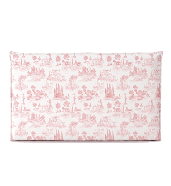 Respaldo de cama recto Toile De Jouy Rojo — vista frontal