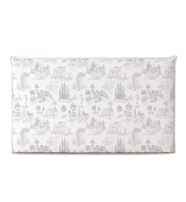 Respaldo de cama recto Toile Gris — vista frontal