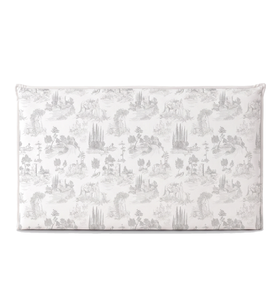 Respaldo de cama recto Toile Gris — vista frontal