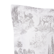 Respaldo de cama recto Toile Gris — detalle de la tela
