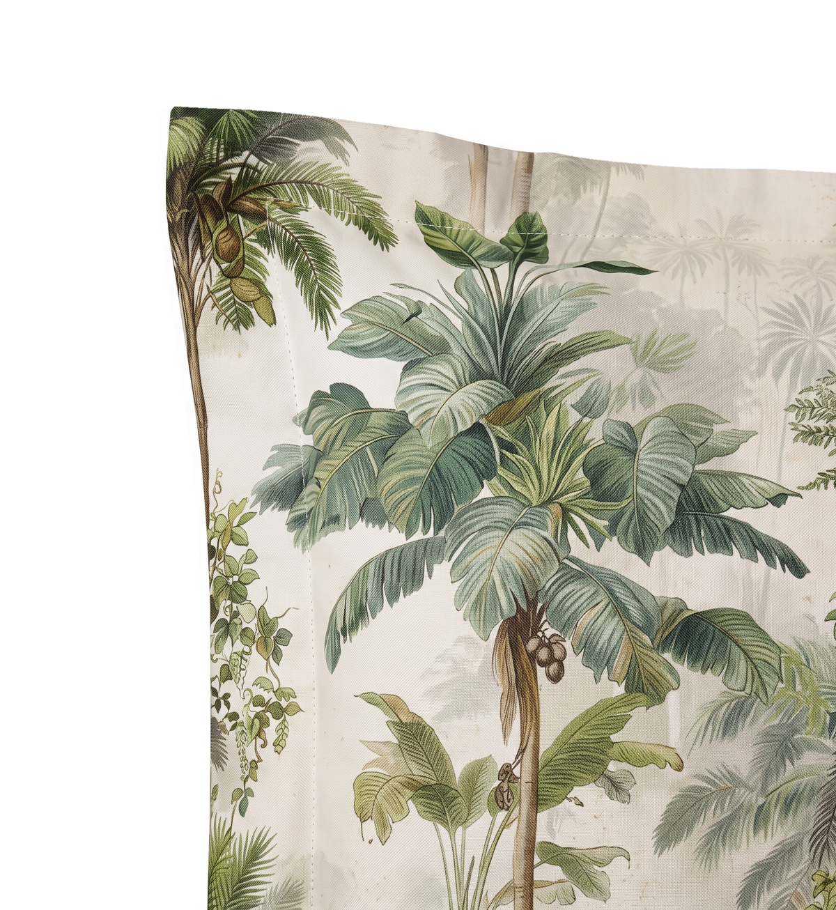 Respaldo de cama recto Tropical Vintage — detalle de la tela