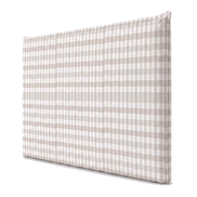 Respaldo de cama recto Vichy Beige — vista lateral