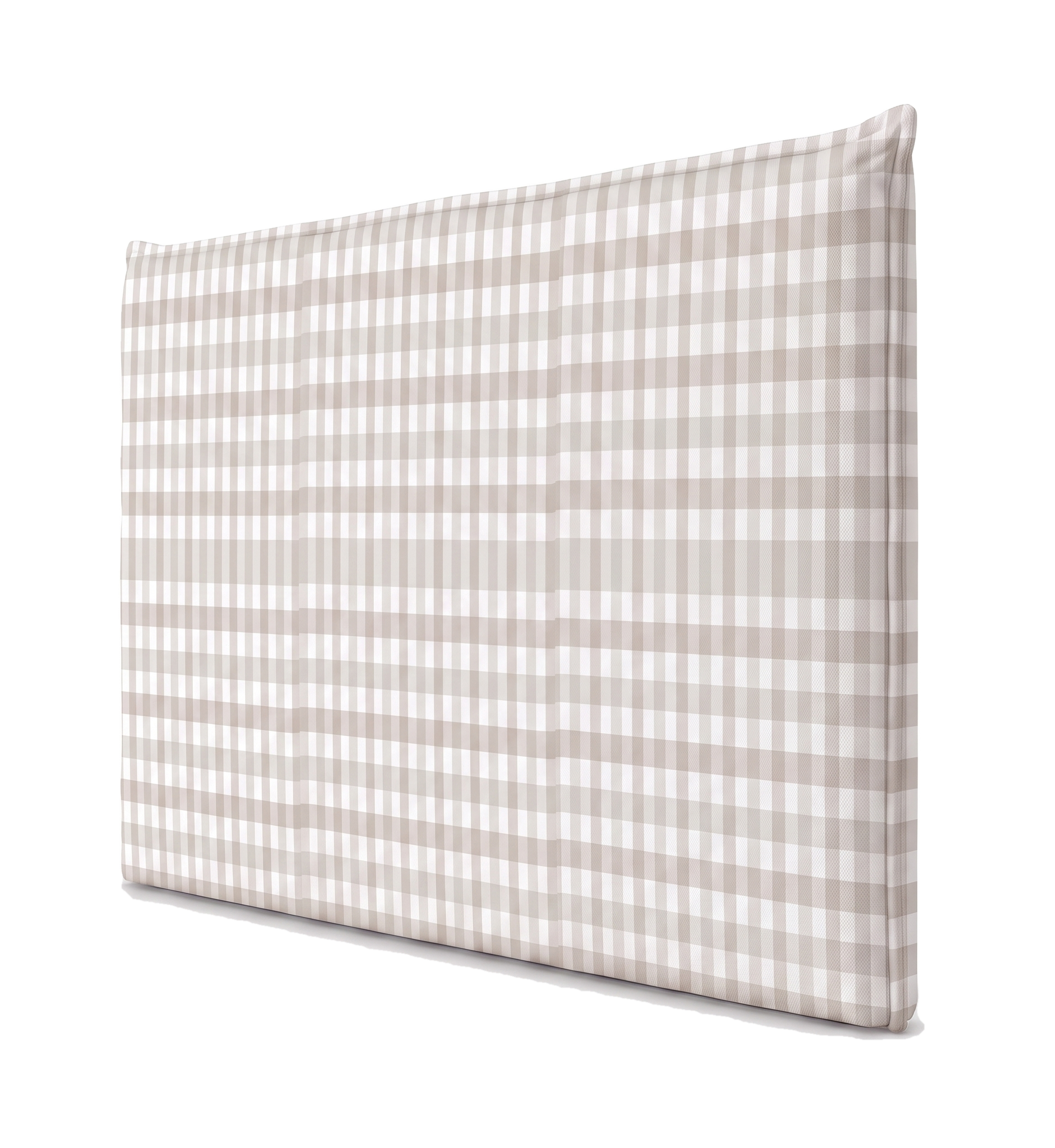 Respaldo de cama recto Vichy Beige — vista lateral