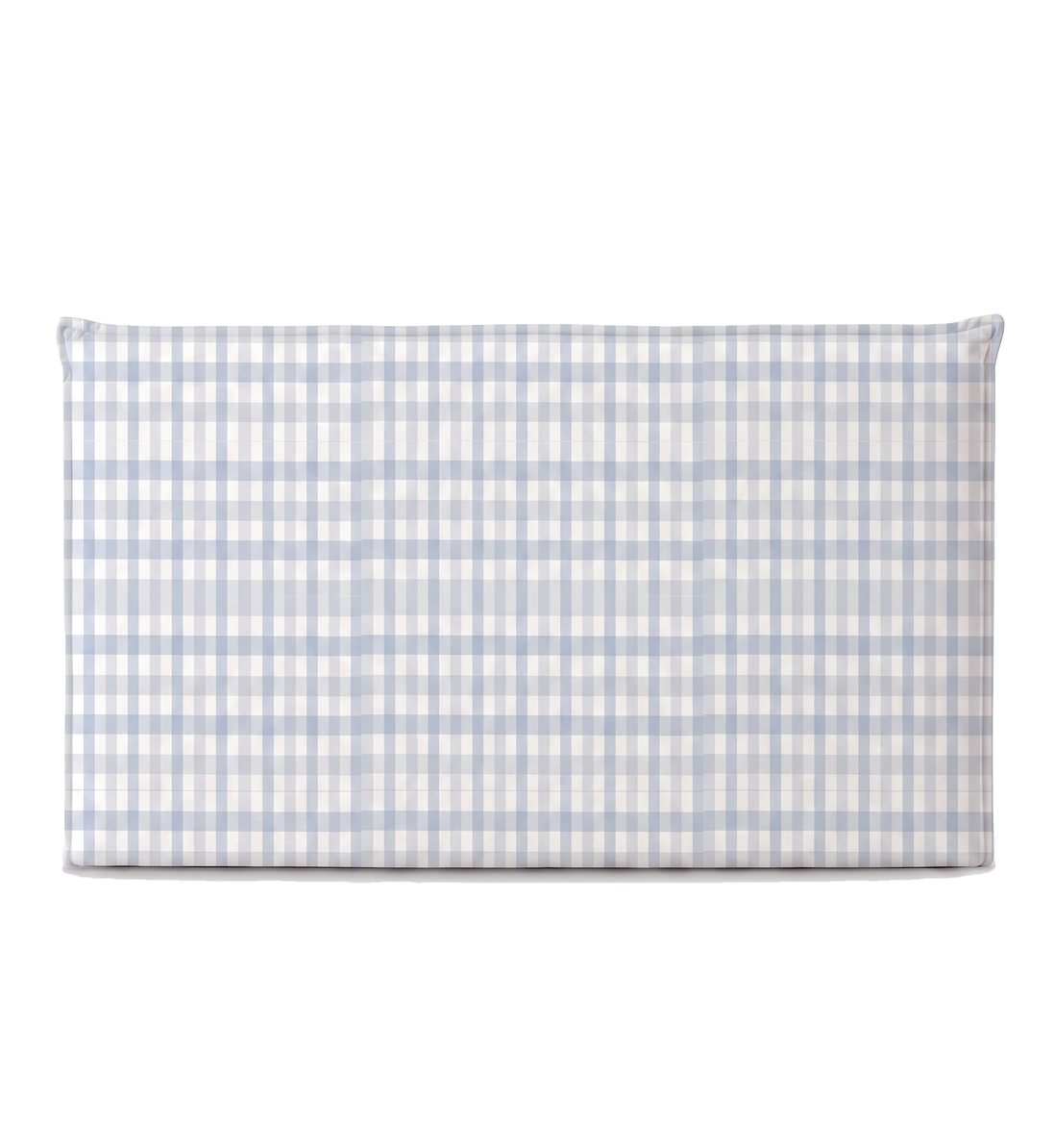 Respaldo de cama recto Vichy Blue — vista frontal