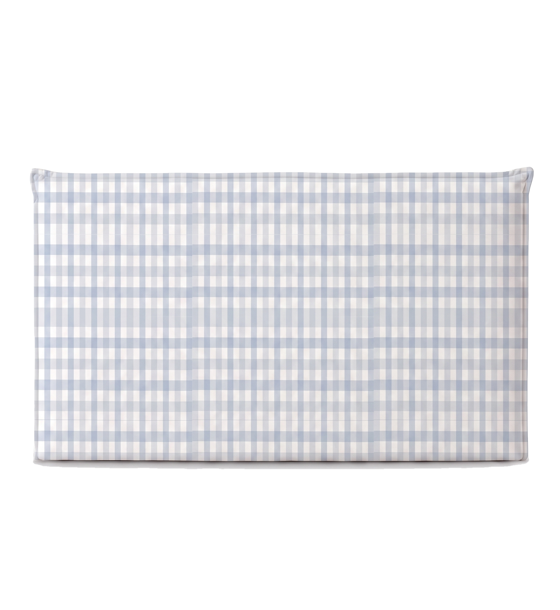 Respaldo de cama recto Vichy Blue — vista frontal