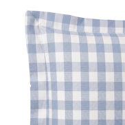 Respaldo de cama recto Vichy Blue — detalle de la tela