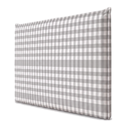 Respaldo de cama recto Vichy Grey — vista lateral