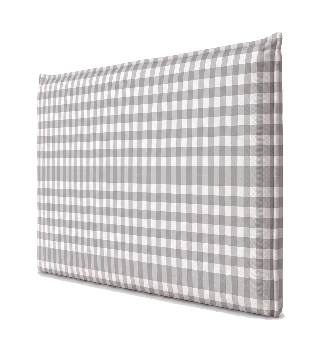 Respaldo de cama recto Vichy Grey — vista lateral