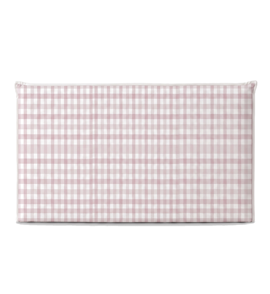 Respaldo de cama recto Vichy Pink — vista frontal