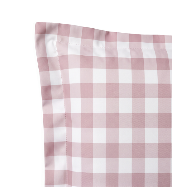 Respaldo de cama recto Vichy Pink — detalle de la tela