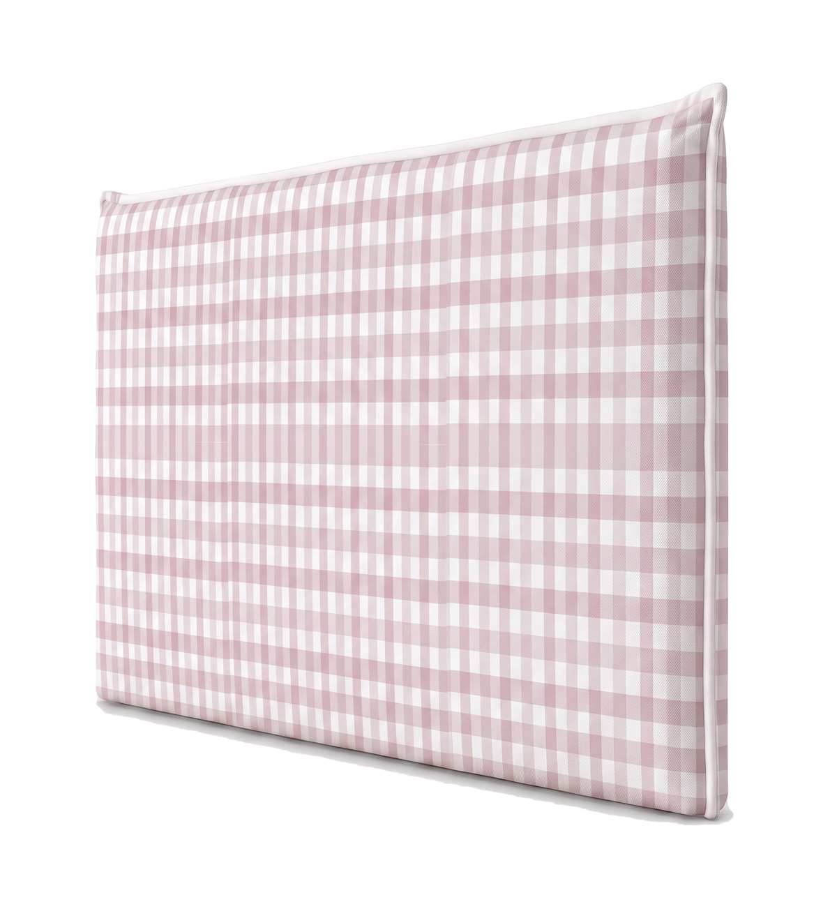 Respaldo de cama recto Vichy Pink — vista lateral