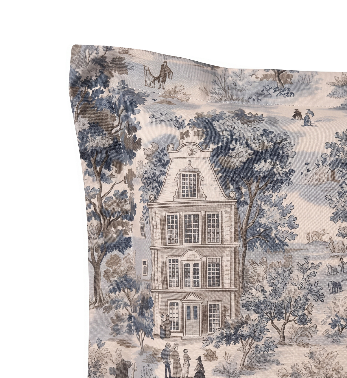 Respaldo de cama recto Village Tapestry — detalle de la tela