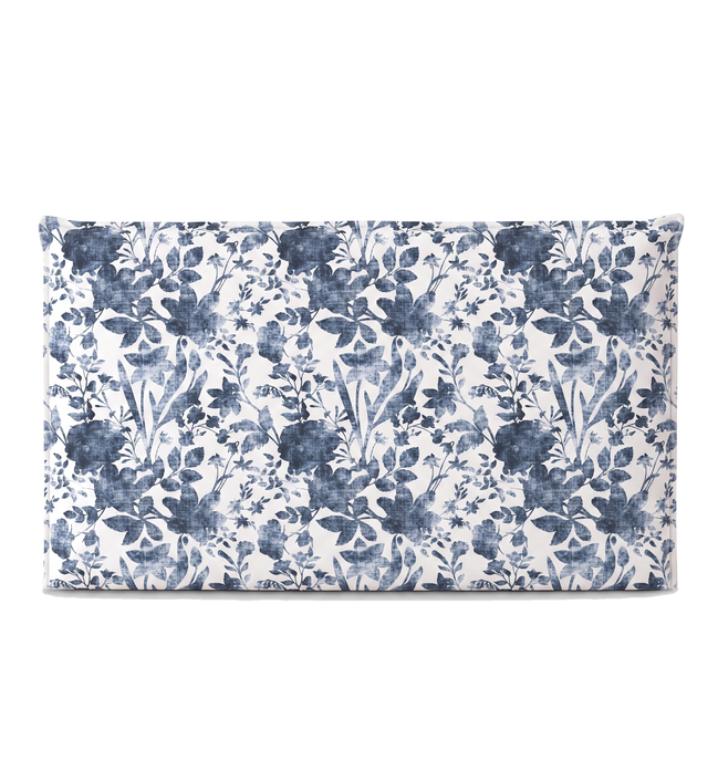 Respaldo de cama recto Vintage Flower Blue — vista frontal