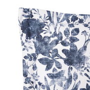 Respaldo de cama recto Vintage Flower Blue — detalle de la tela