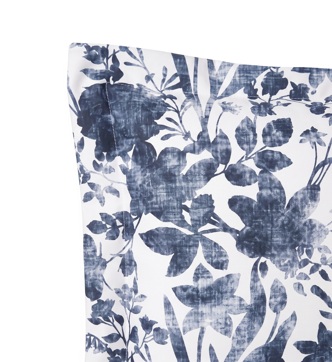 Respaldo de cama recto Vintage Flower Blue — detalle de la tela