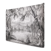 Respaldo de cama recto Vintage Landscape — vista lateral