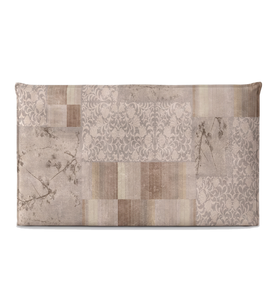 Respaldo de cama recto Vintage Patchwork — vista frontal