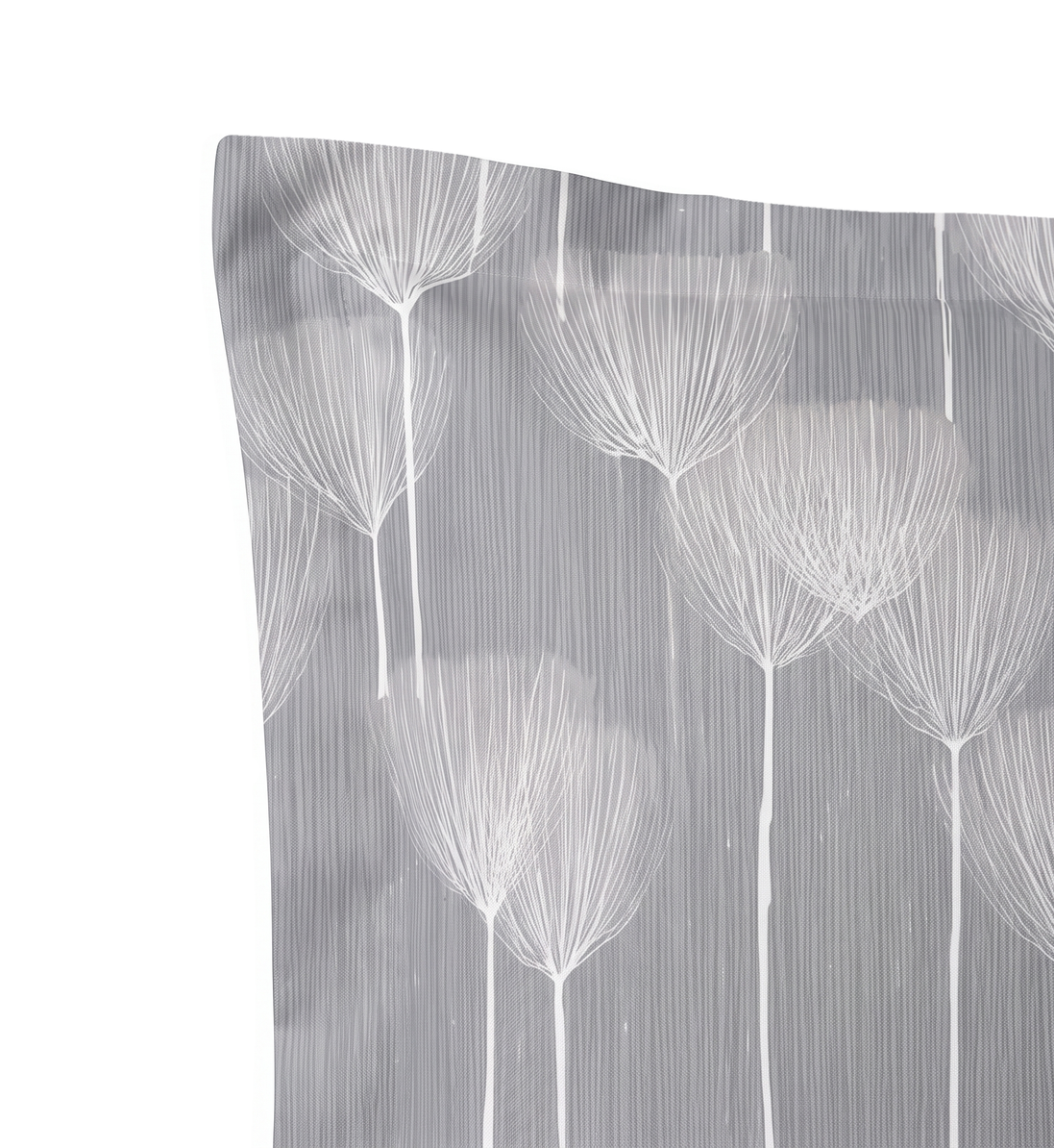 Respaldo de cama recto Wind Seeds Grey — detalle de la tela