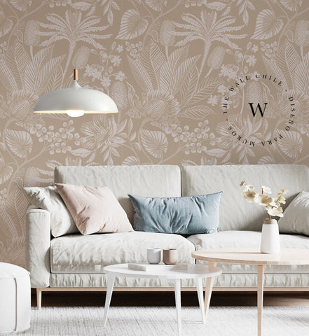 Floral Beige