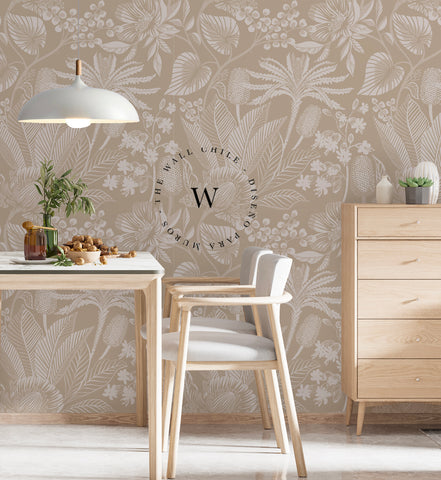 Floral Beige