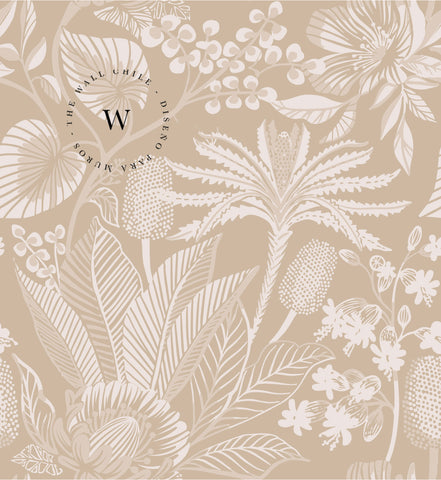 Floral Beige