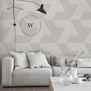 Geo Lines Beige