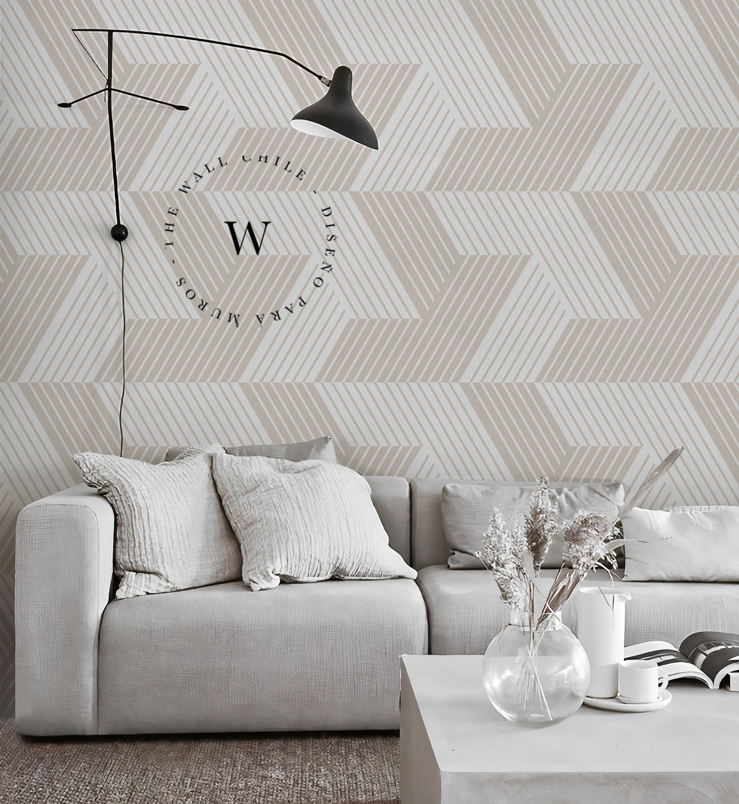 Geo Lines Beige