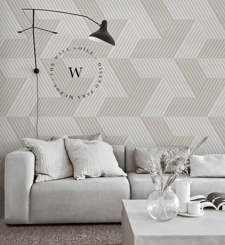 Geo Lines Beige
