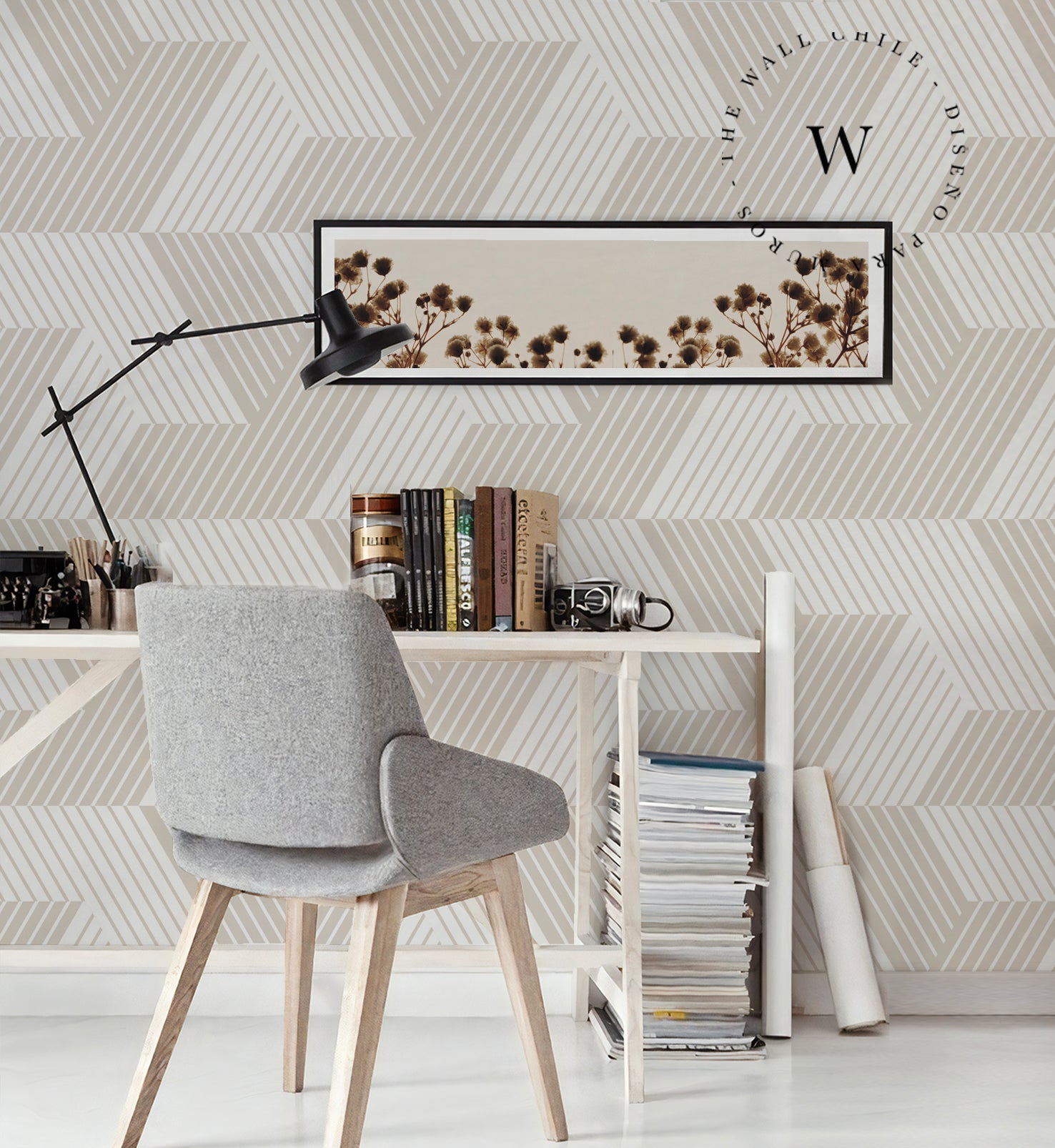 Geo Lines Beige
