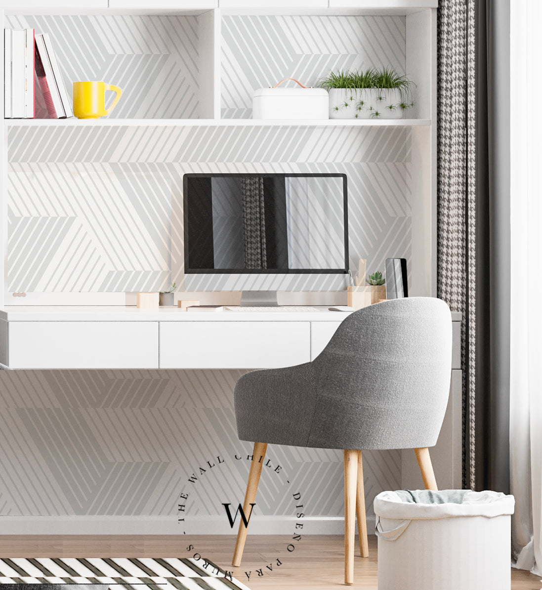 Geo Lines Grey