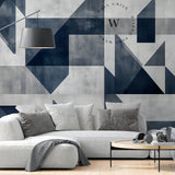 Geometric Blue
