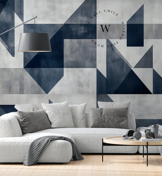 Geometric Blue