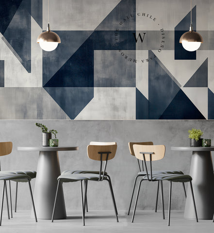 Geometric Blue