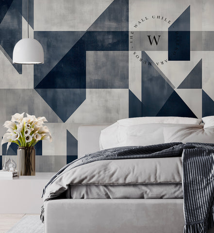 Geometric Blue