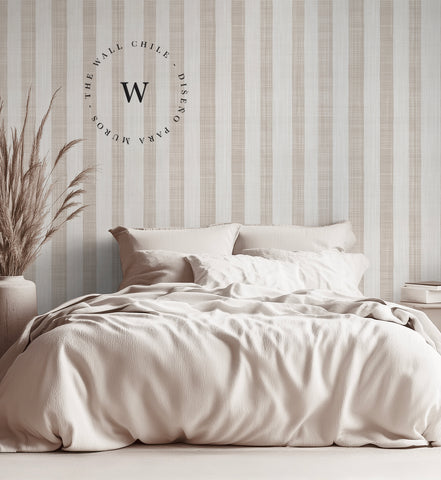 Linen Stripes Beige