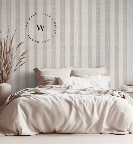 Linen Stripes Beige