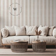 Linen Stripes Beige