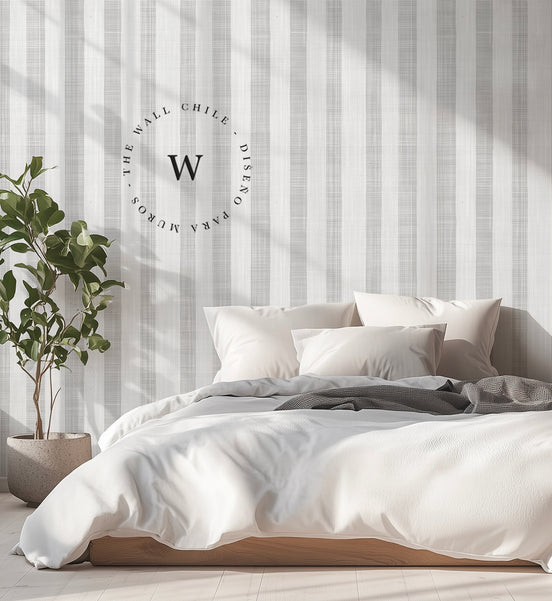 Linen Stripes Grey