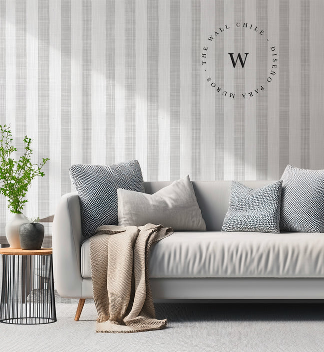 Linen Stripes Grey