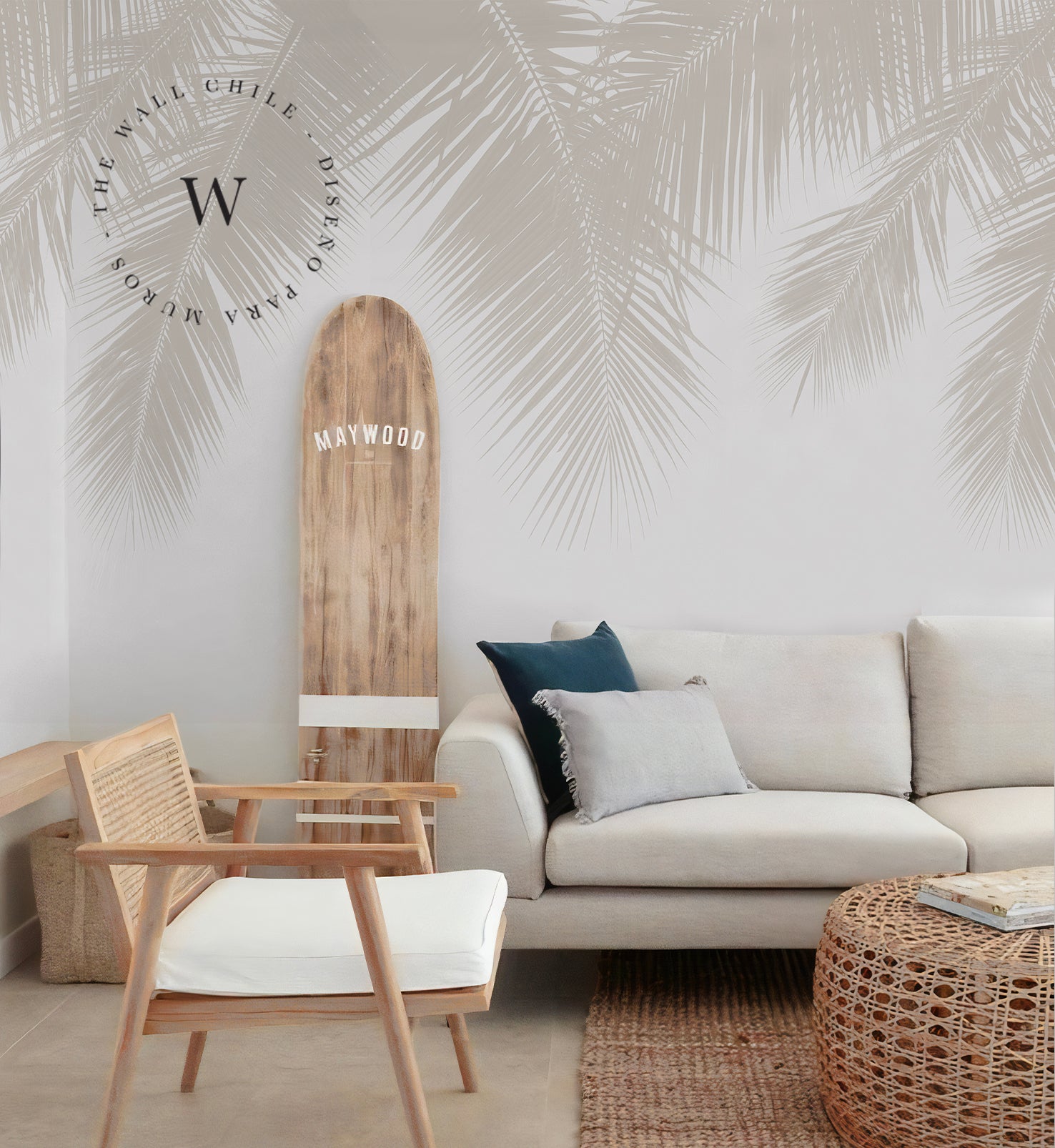 Palm Shadow Beige
