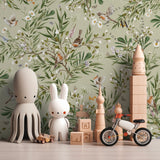 Playful Robins – Green