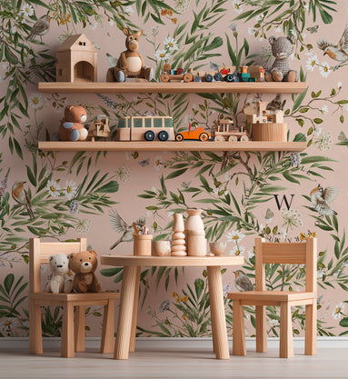 Playful Robins – Pink