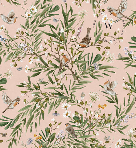 Playful Robins – Pink