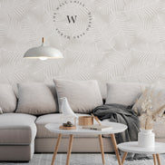 Soft Leaves Beige